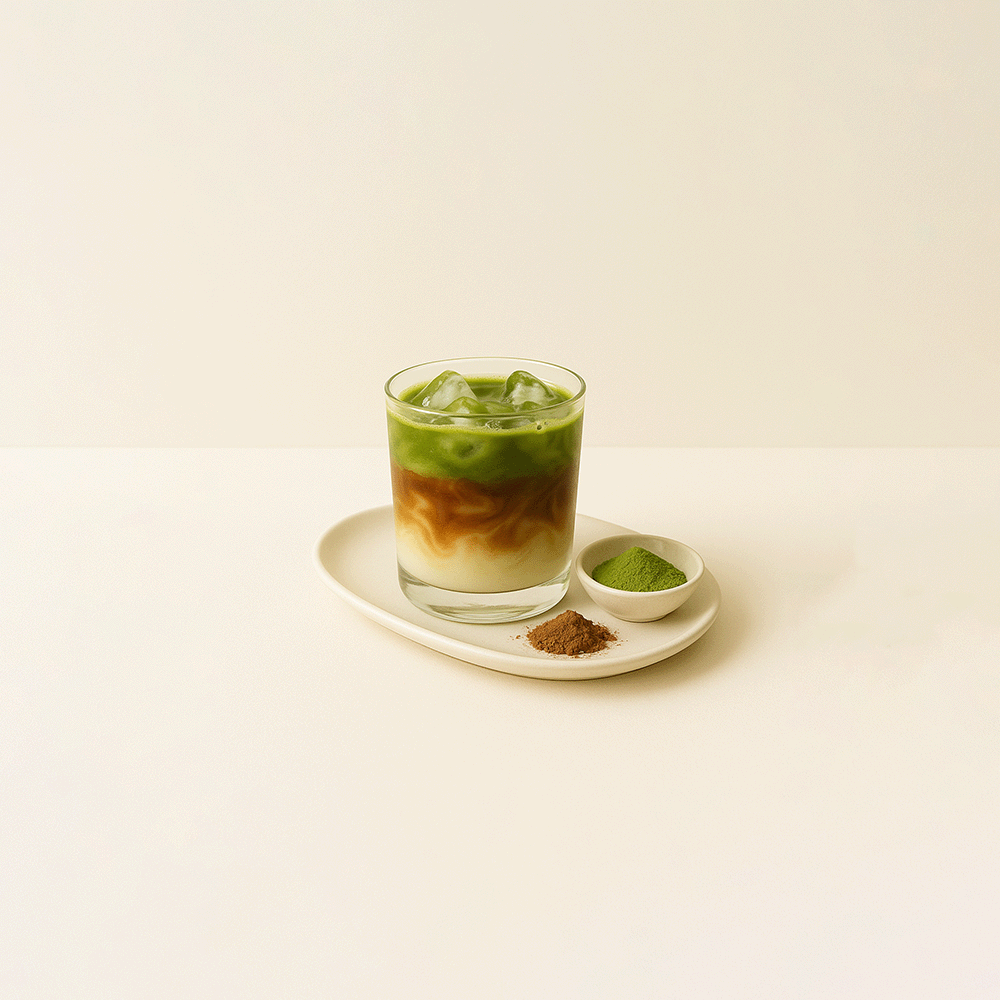 Iced Chocolate Matcha Latte